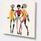 Designart - African American Women Silhouettes II - Modern Canvas Wall Art Print